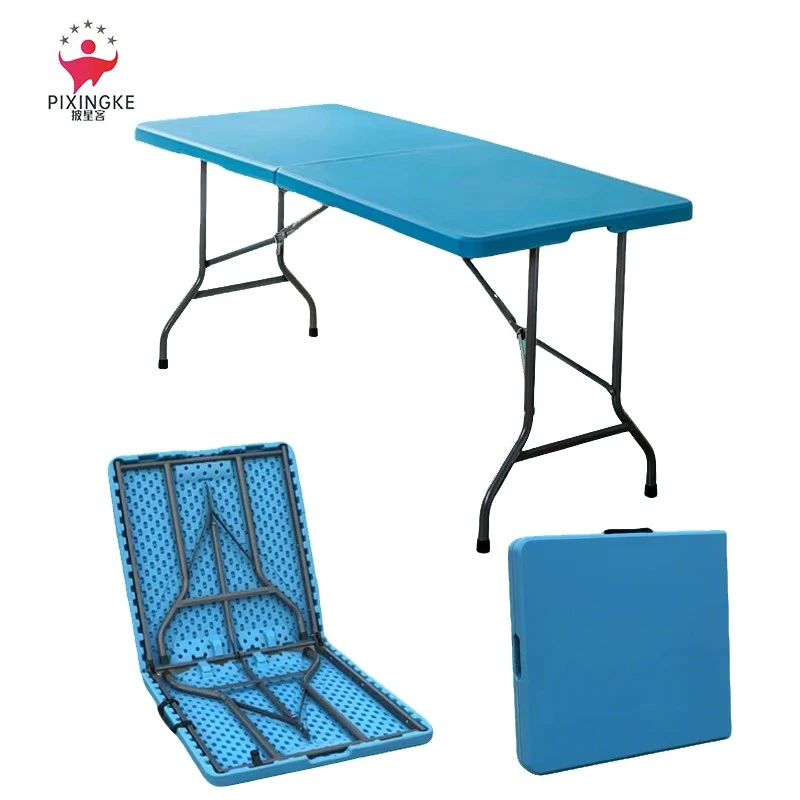 Multi-size Rectangular 5FT 6FT 8FT Plastic Folding Table For Event Catering high quality