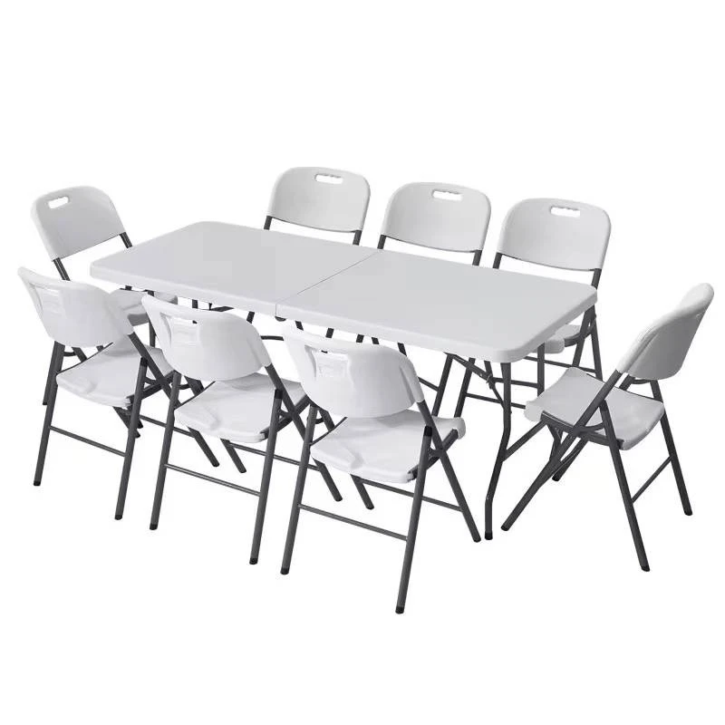 Multi-size Rectangular 5FT 6FT 8FT Plastic Folding Table For Event Catering